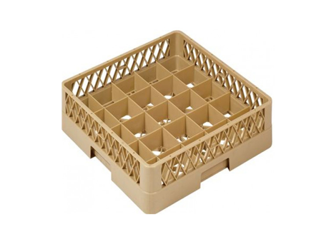 25-Compartment GlassRack | White Stone