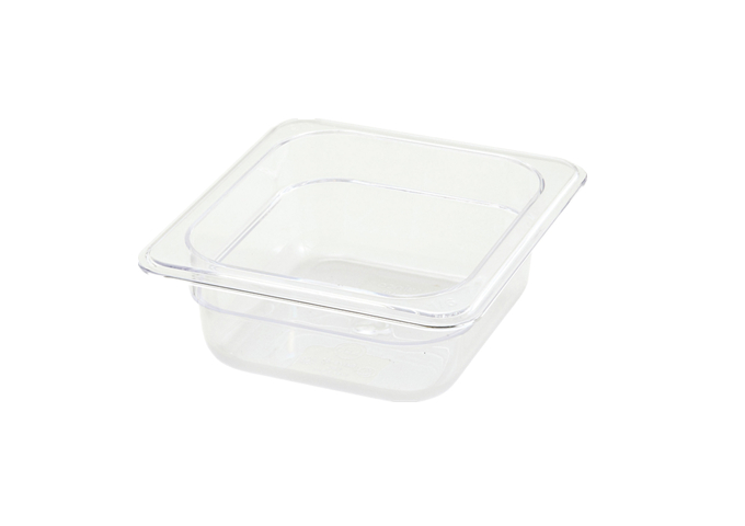 PC Food Pan, 1/6 Size, 2.5'' Depth | White Stone