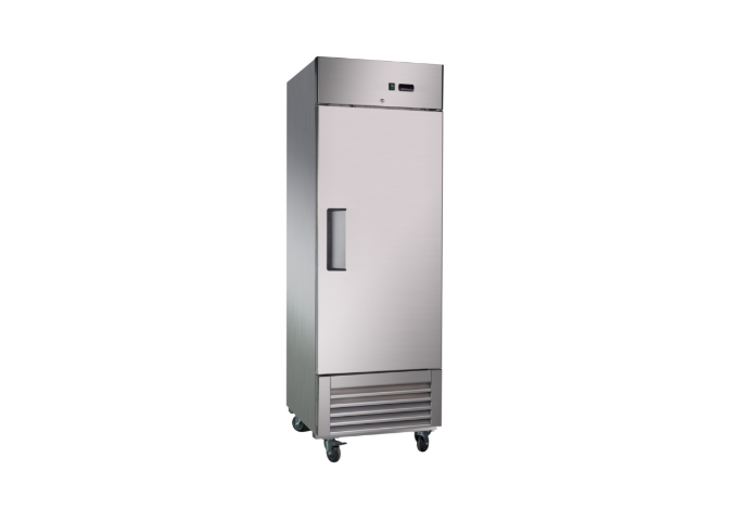 Manotick MT-KR-23B 27" Solid Door Reach-In Refrigerator | White Stone