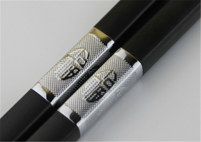 Alloy Chopsticks, 11.5", Black, 20pcs | White Stone