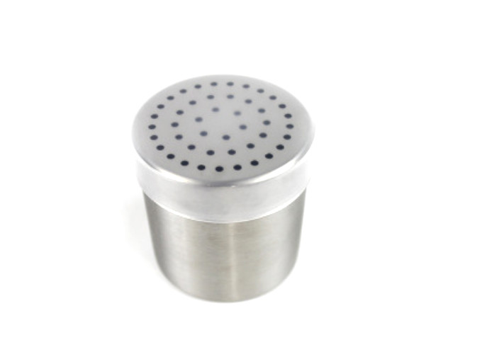 6 oz Dredge, Stainless Steel | White Stone