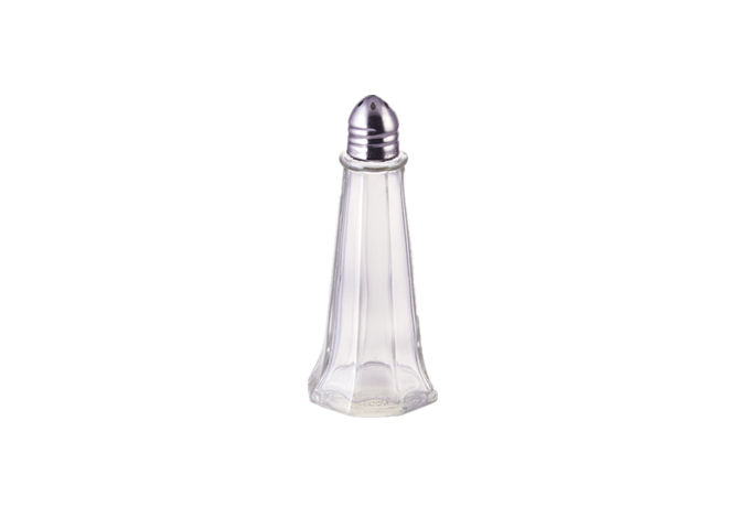 Tower Shaker, 1oz, Chrome Top | White Stone