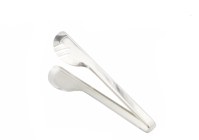 10'' Salad Tongs, Stainless Steel | White Stone