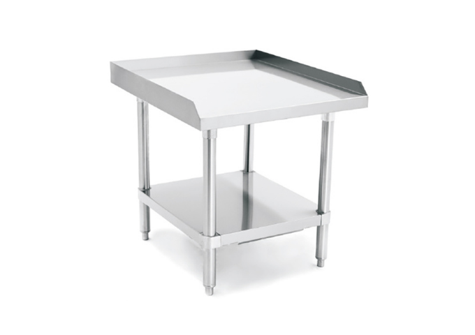 30''X36'' 16-Gauge Stainless Steel Equipment Stand with Galvanized Undershelf | White Stone