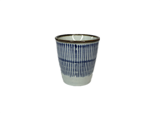 3'' X 2-1/2'' Ceramic Cup | White Stone