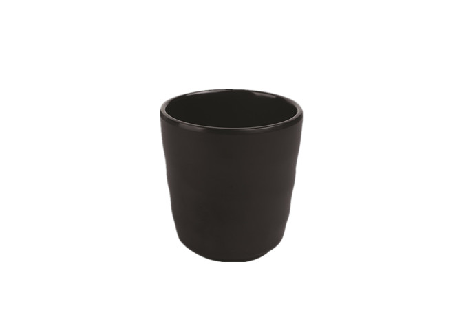 3'' R X 3-1/2''High Black Tea Cup, Melamine | White Stone