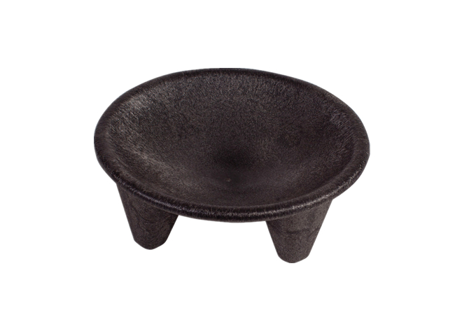 Molcajete Salsa Plate, 12 Oz, 2-Pcs/Pk | White Stone