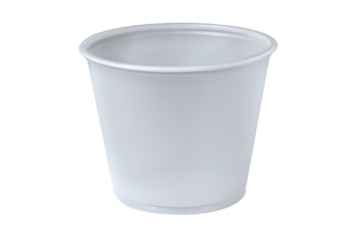 Solo® 5.5oz (163ml) Translucent Polystyrene Souffle / Portion Cup - 2500/Case | White Stone