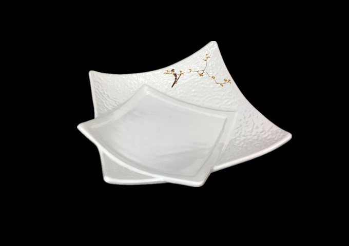 Whitestone  8-1/2'' Ceramic Square Plate-PIS | White Stone