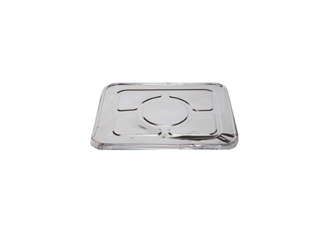 Chef Elite - Half Size Steam Pan Lids - 33cm x 27cm x 1.8cm - 23 g, 100/Case | White Stone