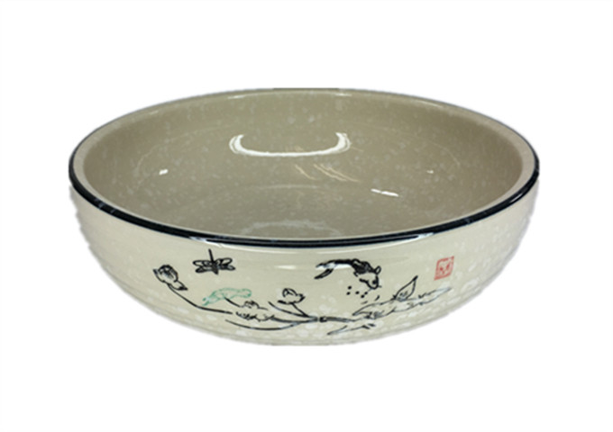9-1/2'' Ceramic Soup Bowl | White Stone