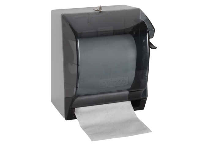 Paper Towel Dispenser, Lever Hdl | White Stone