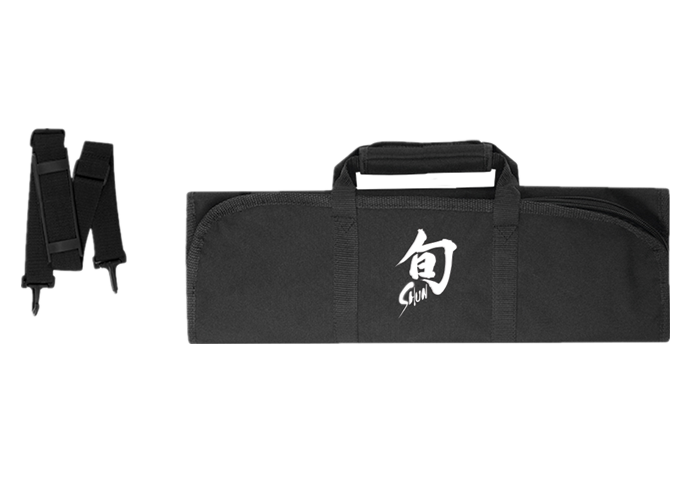 Shun 8-Slot Knife Roll | White Stone