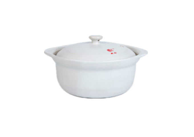 White Casserole, 5.5" Round, 1970 ml | White Stone