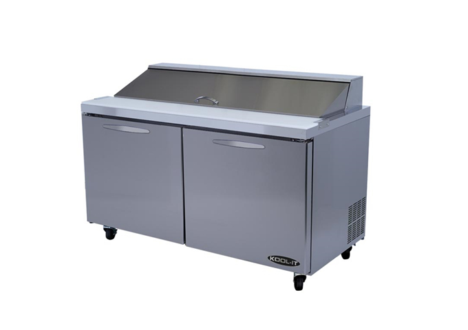 KSTM-60-2 Megatop Sandwich Prep Table 60" | White Stone