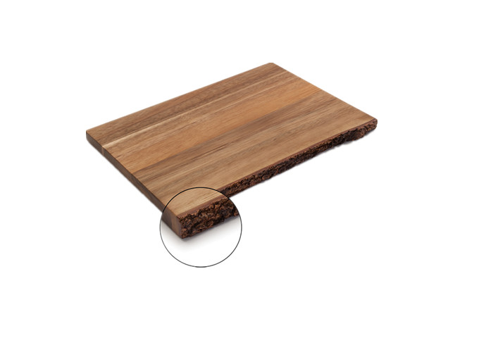 Danesco Natural Living Artisan San Serving Board, 7.5" X 11.75" | White Stone