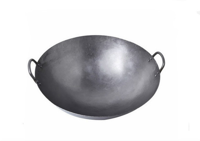 20", Steel, Chinese Wok | White Stone