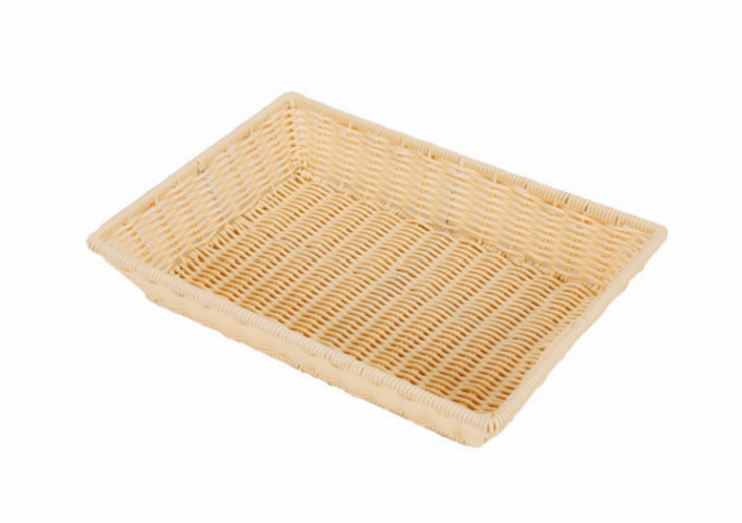 Square Basket 20-3/4" X 12" | White Stone