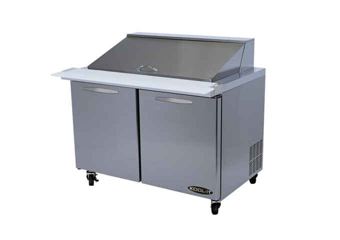 KSTM-48-2 Megatop Sandwich Prep Table 48" | White Stone