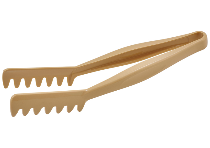 PC Spaghetti Tongs, Beige | White Stone