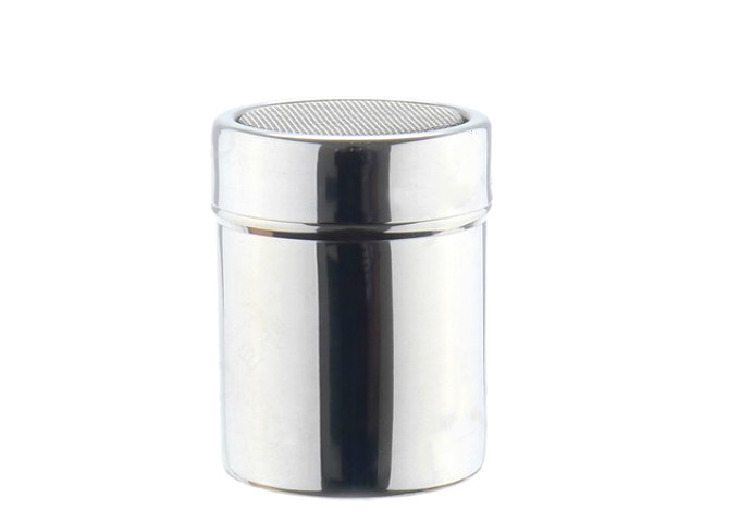 6 Oz Powdered Sugar Dispenser, Stainless Steel | White Stone