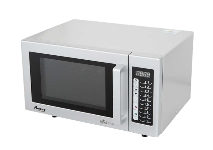 Amana RMS10TS 1000w Commercial Microwave | White Stone