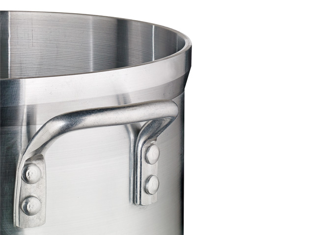 16qt Alu Stock Pot, 4mm, Super Aluminum | White Stone