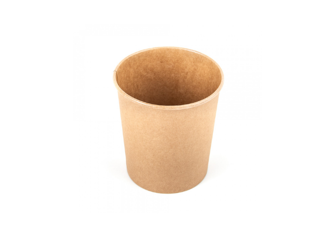 Kraft Paper Soup Bowl 32 oz (500), 1000ML, 116mm Dia | White Stone