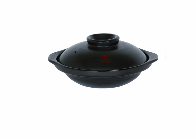 Black Casserole, 5 3/4'' Round, 1200 ml | White Stone
