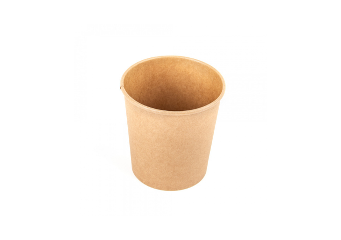 Kraft Paper Soup Bowl 16 oz (1000), 500ML, 115mm Dia | White Stone