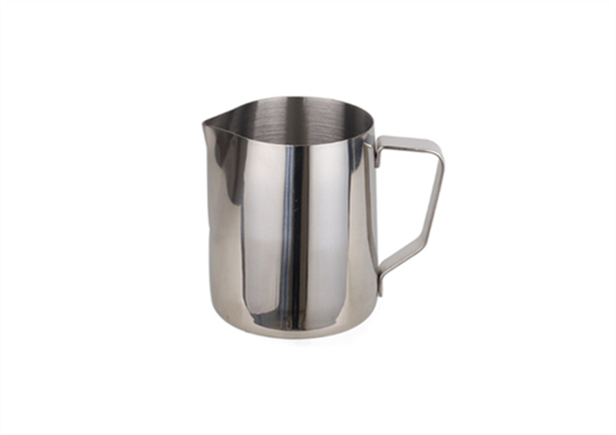 Milk Pitcher, 20 oz Stainless Steel | White Stone