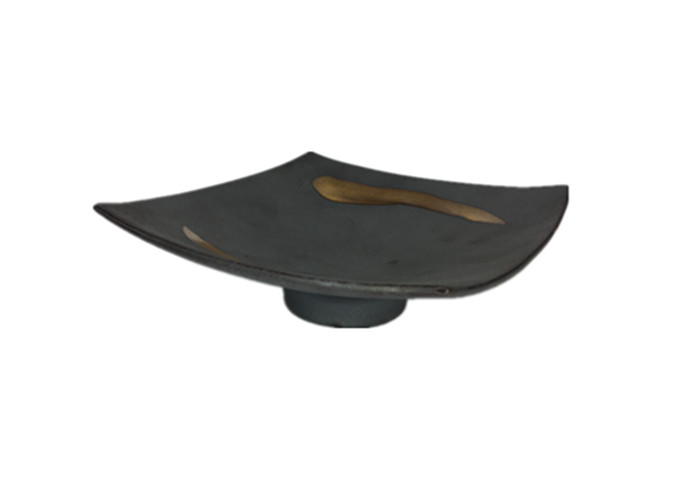 7.5'' CERAMIC GREY HIGH PLATE | White Stone