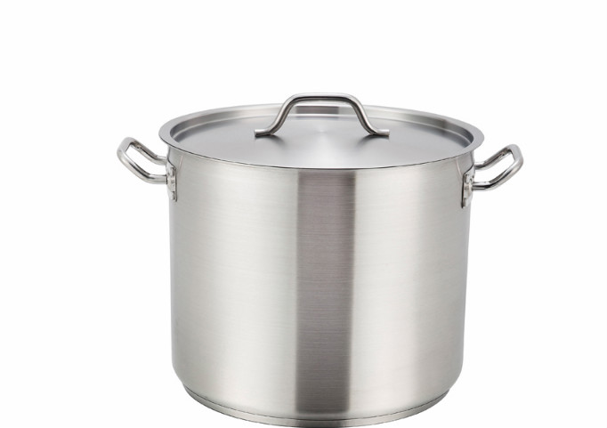 45-qt, Stainless Steel, Double Bottom, Stock Pot | White Stone