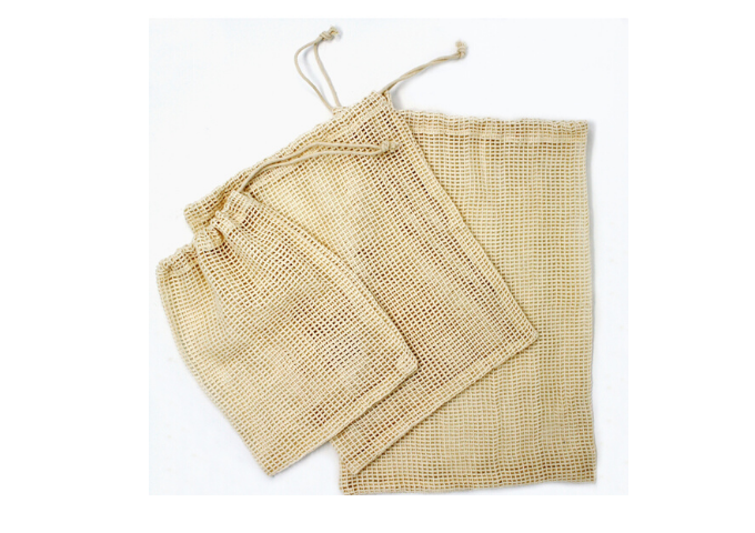 Danesco Cotton Mesh Produce Bags | White Stone