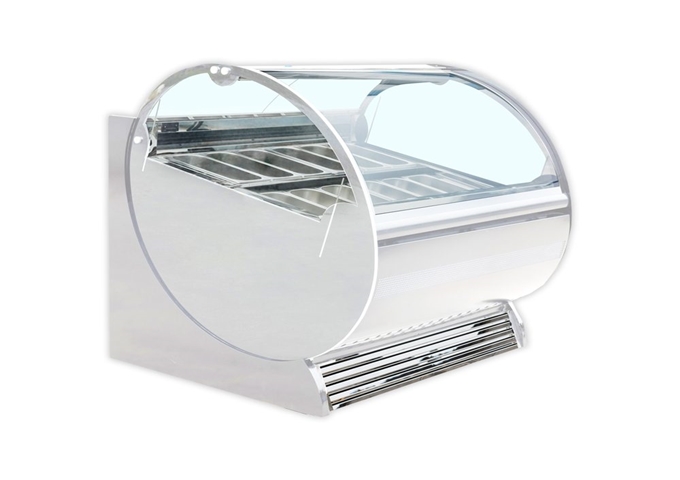 KGC-62 Gelato Display Freezer | White Stone