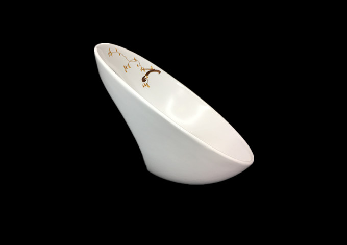 Whitestone Ceramic  Bowl With Handle-Pis 8" | White Stone