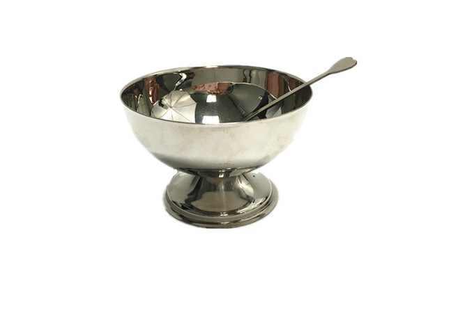 Ice Cream Cup Stainless Steel | White Stone