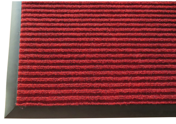 3' x 10' Carpet Floor Mat, Burgundy | White Stone