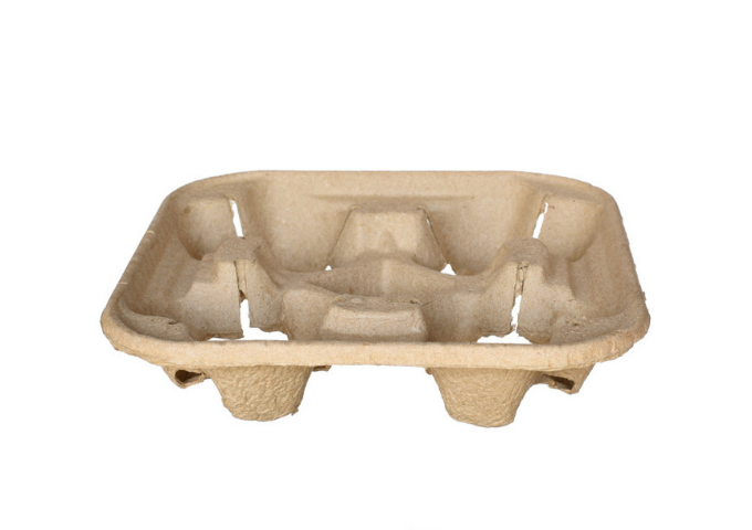 Carry Trays, 4 Cups Strong Holder, 360/Case | White Stone