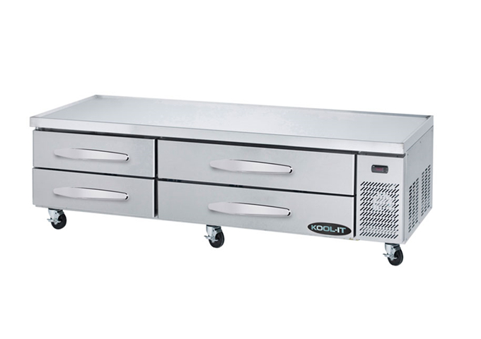 KCB-83-4M Chef Base 83" 4 Drawers | White Stone