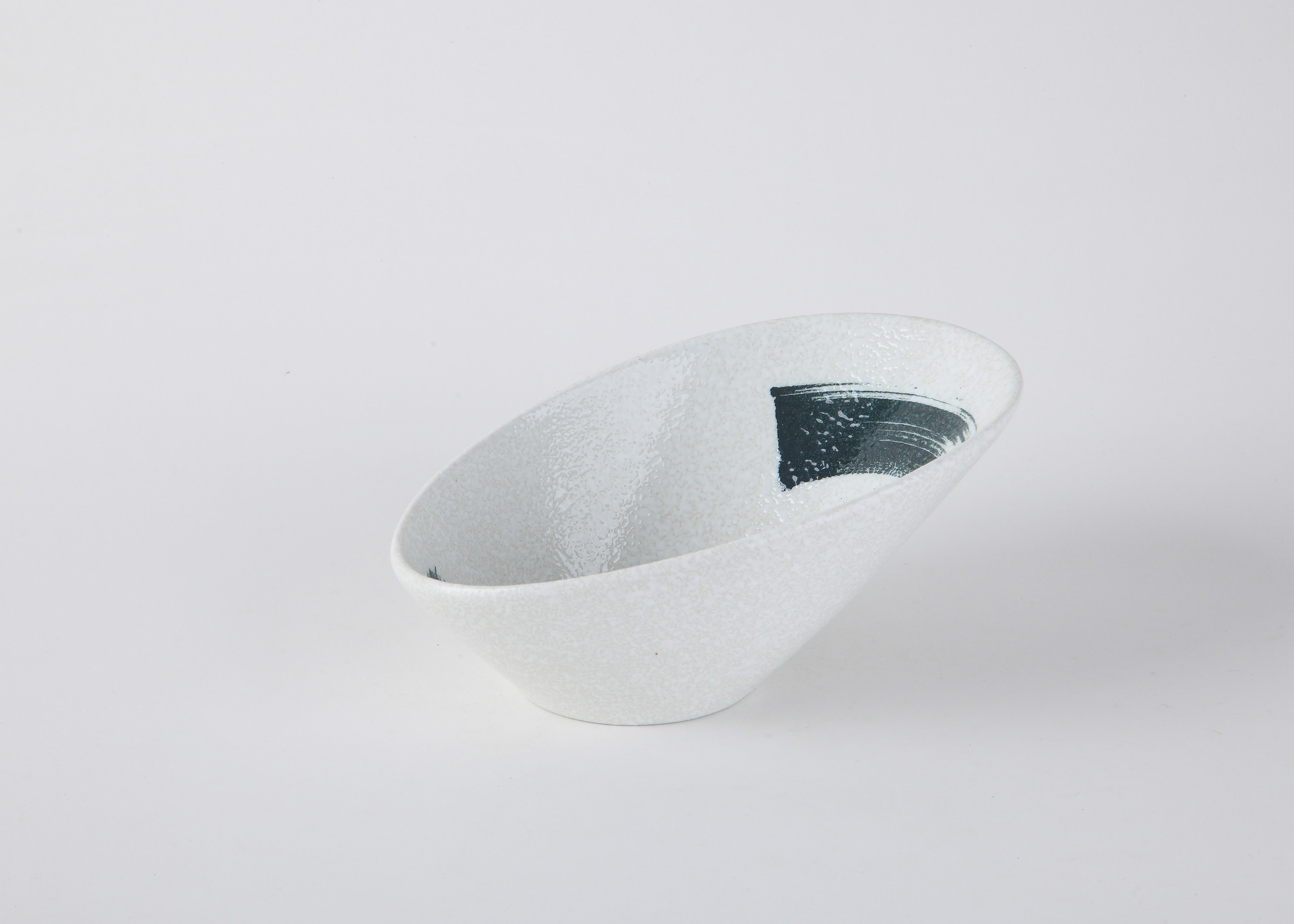 8'' BOWL,CERAMIC TC MANGO SHAP | White Stone