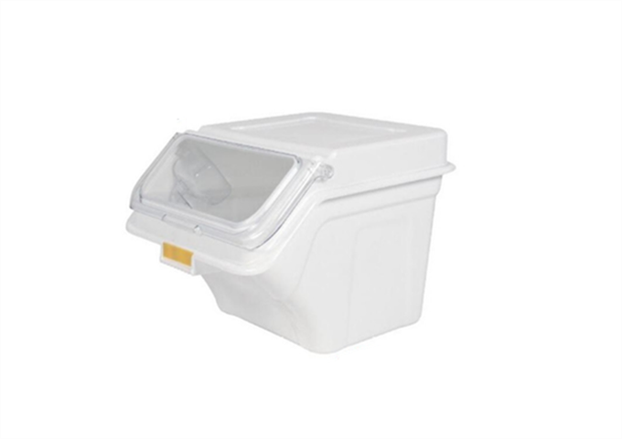 5 Gallon, 80 Cup Ingredient Bin W / Lid | White Stone