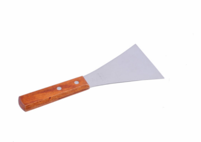 Scraper, Wooden Handle, #2 | White Stone