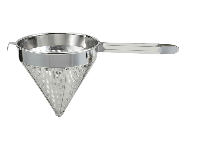 12" China Cap Strainer, Coarse , S/S | White Stone