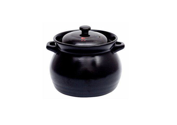Black Casserole, 7" Round,3300 ml | White Stone