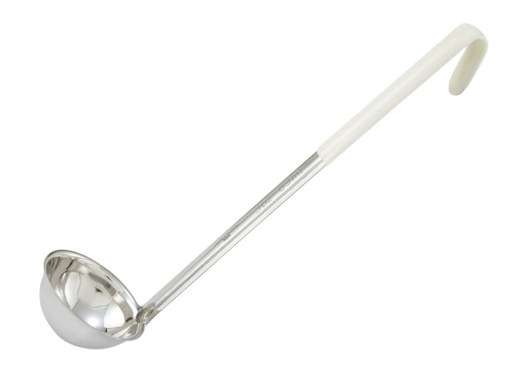 3oz, Ladle, One-piece, Ivory, S/S | White Stone