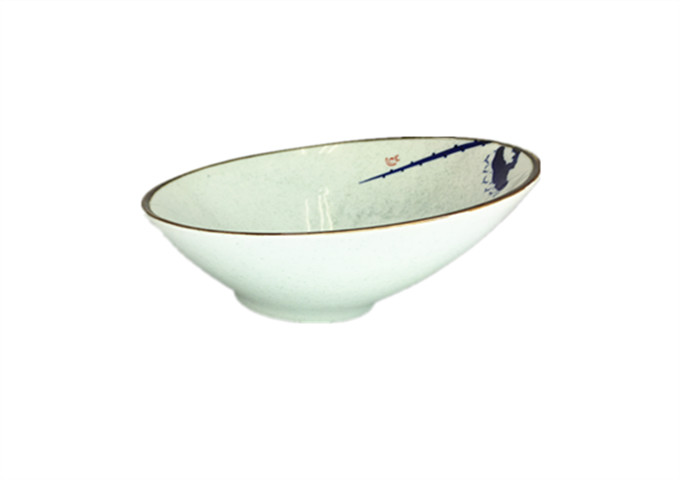 Whitestone Ceramic Beveled Bowl, 8" | White Stone