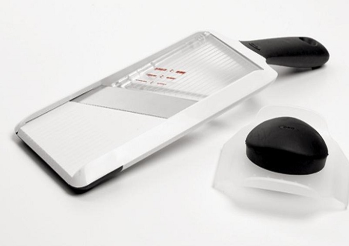 Hand-Held Mandoline, 11.5" / 29 cm | White Stone