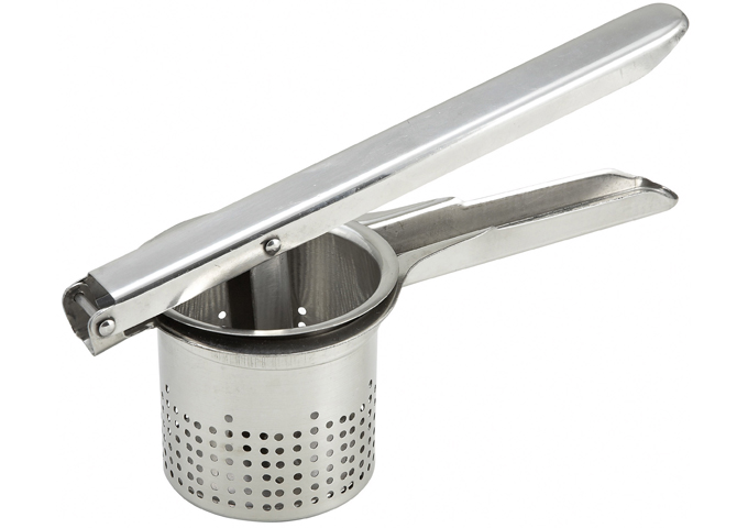 Potato Ricer, Round, S/S | White Stone