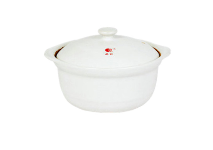 White Casserole, 8 1/4" Round, | White Stone